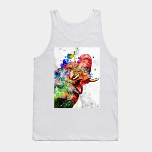 Colorful Elephant Tank Top